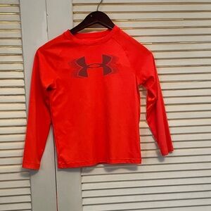 Under Armour Boys' Bright Red Long-Sleeve Performance Tee